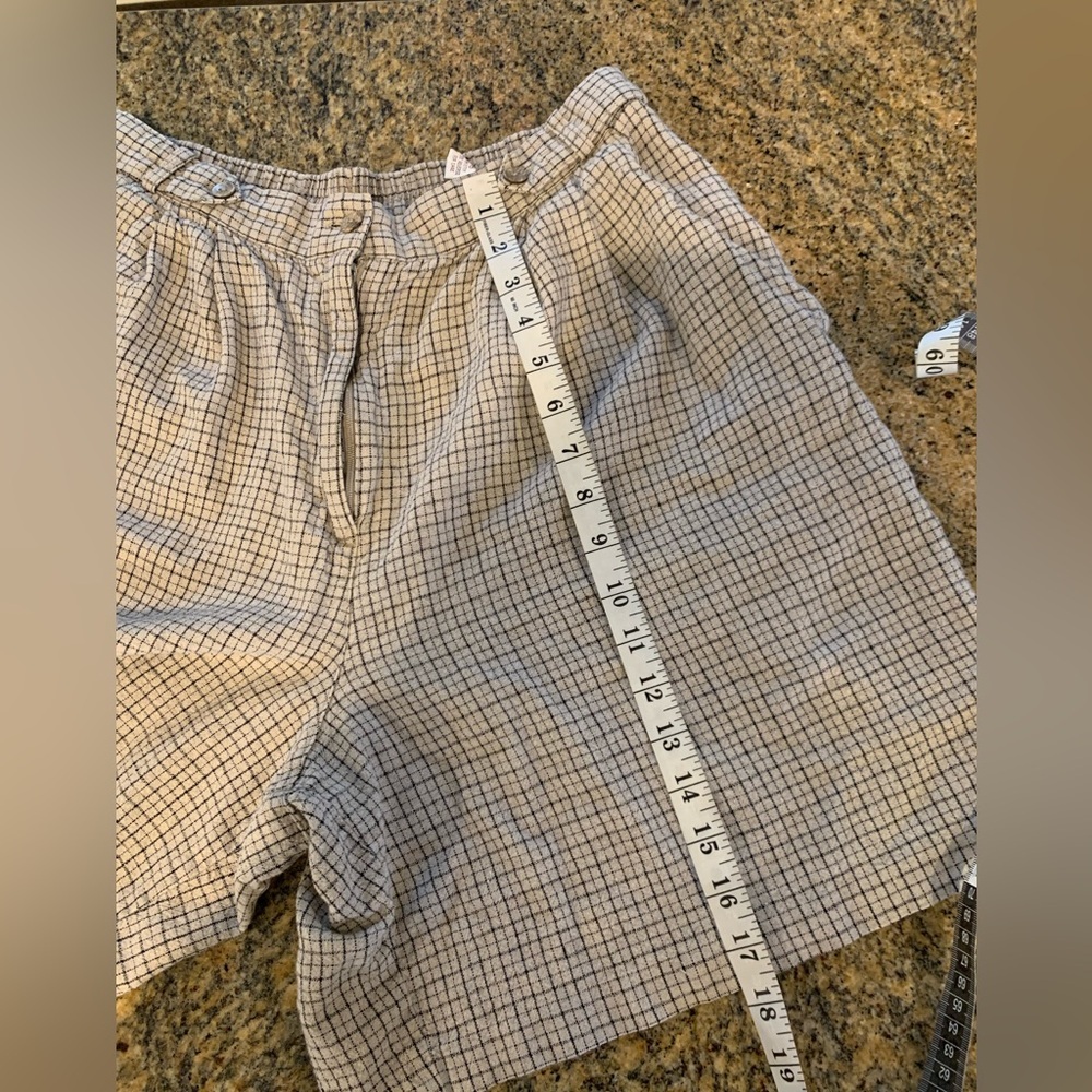 Vintage Women’s Flannel linen shorts Size 16 - Picture 10 of 10